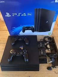 game PS4 pro 1 TB complete box