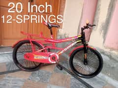 VERY GOOD CONDITION 12-SPRINGS RED COLOUR 20 INCH CYCLE FOR SALE