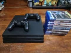 playstation game PS4 pro 1 TB complete box