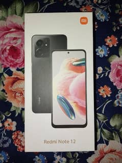 Redmi Note 12 Only Original Box and Original Back Cover