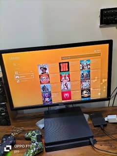 PS4 slim 500 GB witheith box and 1 tb external hard drive
