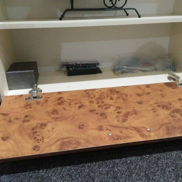 TV console brand new for sale with racks and cabinets 6