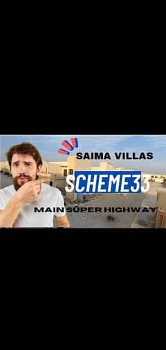 120 square yards ground plus 1 one unit villas available for sale in very reasonable price in saima villas at main super highway scheme 33