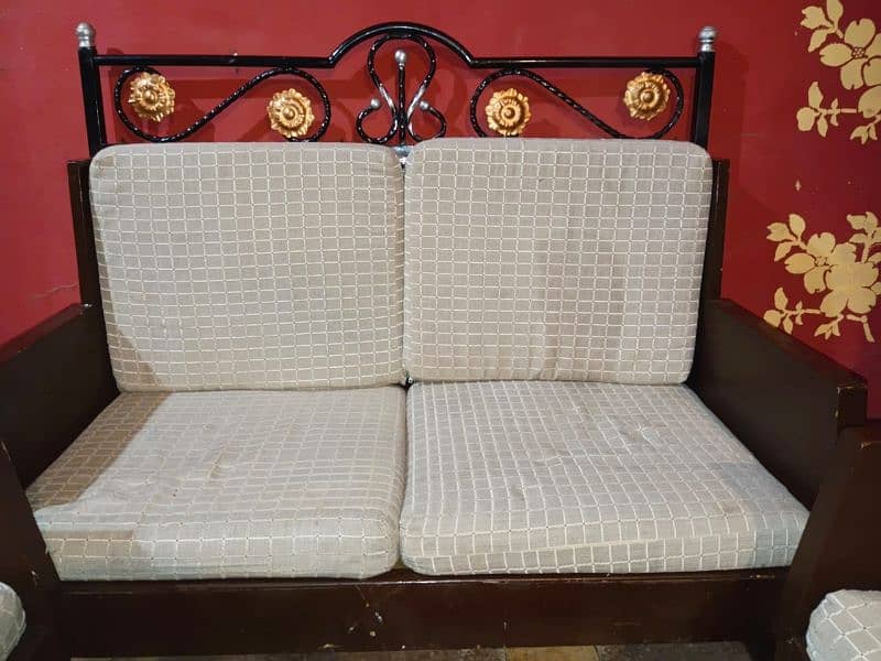 Strong Wooden Fancy Sofa Set 1