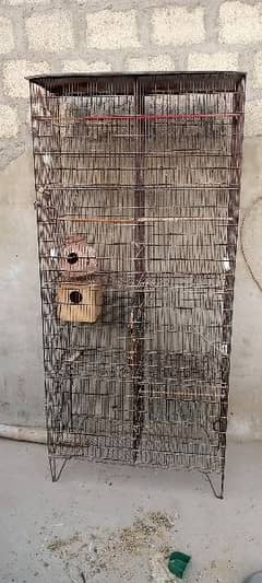 8 partition bird's Cage