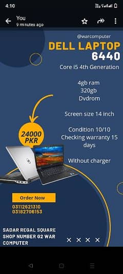 core i5 4th Generation laptop