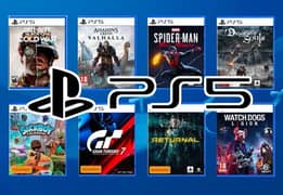 PS4 Games, PS5 Games Available All, GTA V, SPIDERMAN, COD, RDR,CRICKET