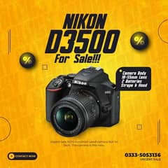 Nikon D3500 - URGENT SALE - Condition 10/10