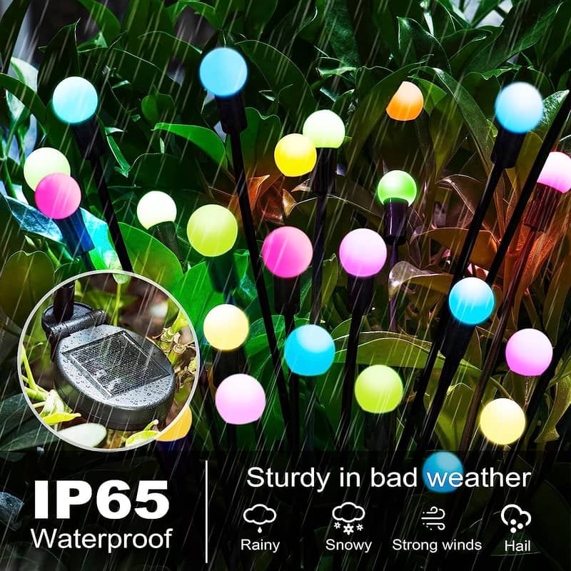 High-quality Solar Garden Lights RGB,Waterproof Color Changing Swaying 15