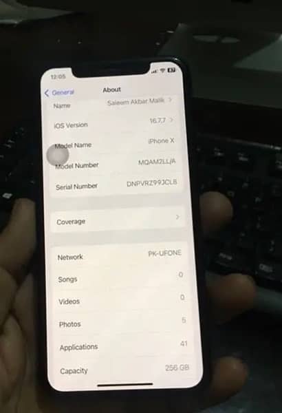 iPhone X 256 mate black Sale/Exchange 10