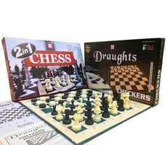 CHESS & DRAUGHTS BOARD GAME ORIGNAL QUALITY LAMINATED BOARD (NEW)