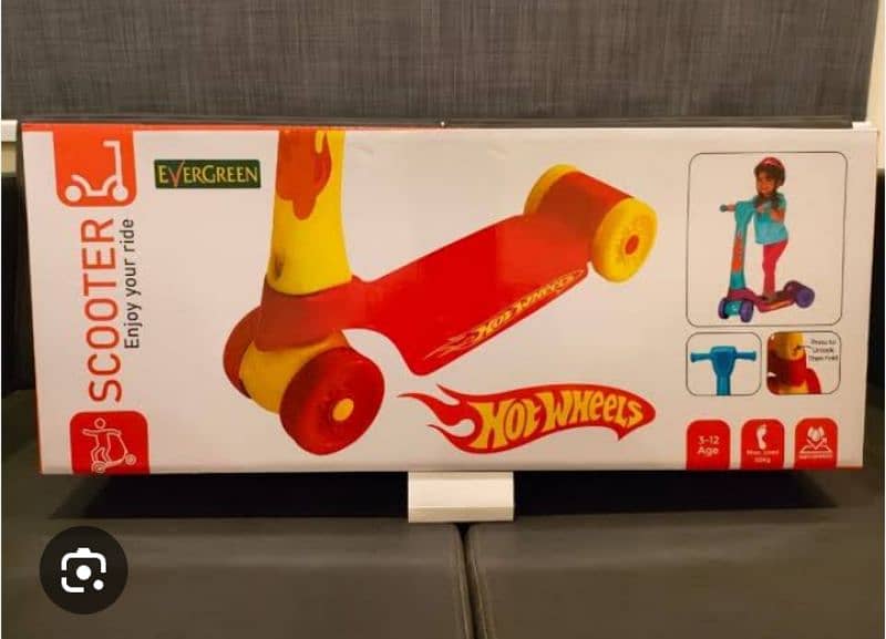 HOT WHEELS SCOOTER FOR KIDS AGES 3 TO 12 0