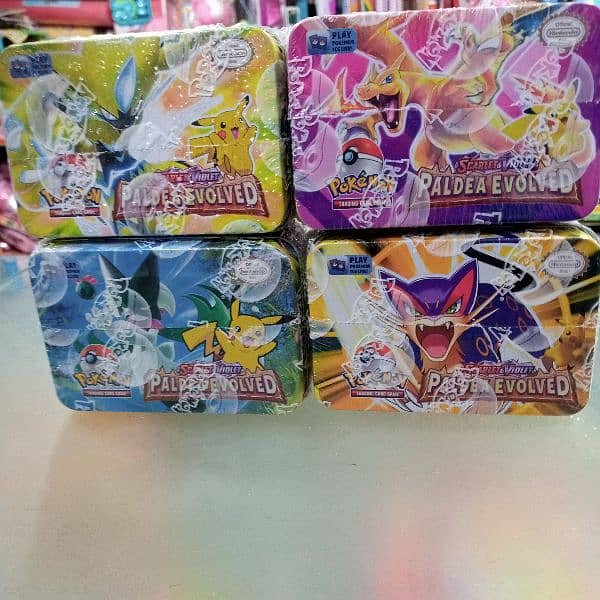 Pokemon tin box 42 cards seal PACKED (new) 2