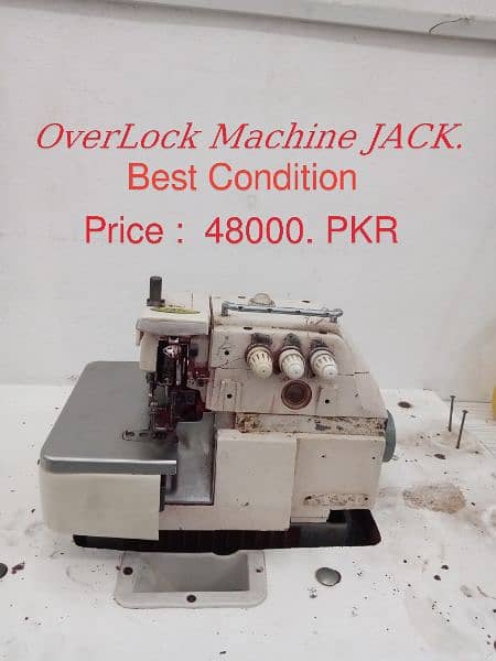 sewing Machine and overlock Machine JACK 1