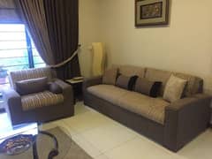 7 seater brown sofa set excellent condition