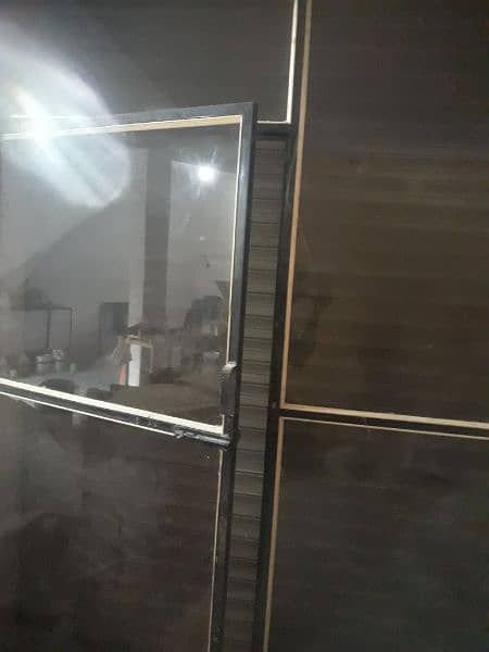 Black frame glass door exterior for sale urgent 1