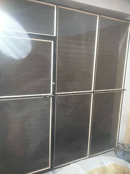 Black frame glass door exterior for sale urgent 2