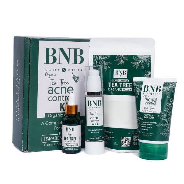 BNB Acne Control Tea Tree Kit 4 in 1 1