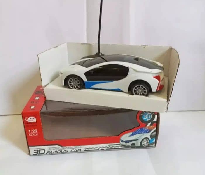 REMOTE CONTROL FAMOUS CAR WITH 3D LIGHTS RECHARGEABLE/CELL OPERATED 1