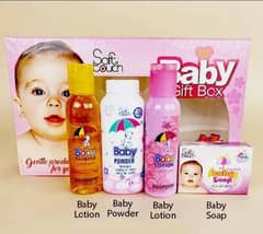 Pack Of 4 Soft Touch Baby Gift Box all baby accessories available
