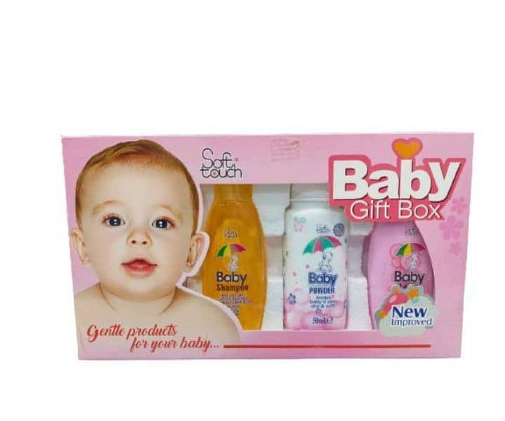 Pack Of 4 Soft Touch Baby Gift Box all baby accessories available 1