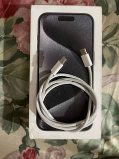 iphone 15 pro max ki 100% original box pulled cable hy