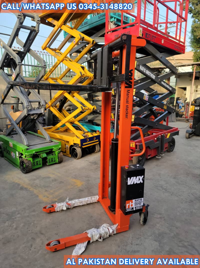 VMAX Simple Type 1 Ton Semi Electric Stacker Lifter Forklift for Sale 1