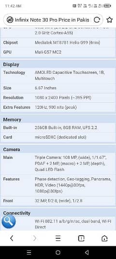 Infinix note 30 pro 9month warranty