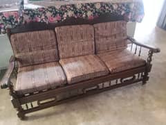 Sofa set wood Kali tali 5 seater (3+1+1)