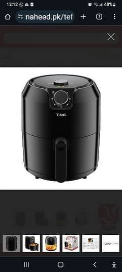 Tefal Easy Fry Digital Air Fryer, Black, 4.2 Liter, EY201815