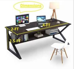 Modern K-shape computer and study table, office table, desktop table