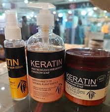 Deal of 3 Keratin Hair Treatment | Hair Mask + Hair Shampoo + Hair Se