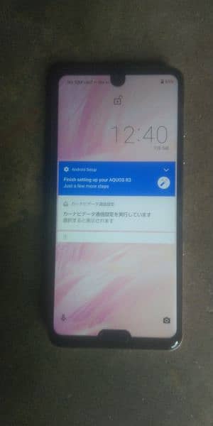 sharp Aquos R3 non pta touch missing karta he very good condition 0