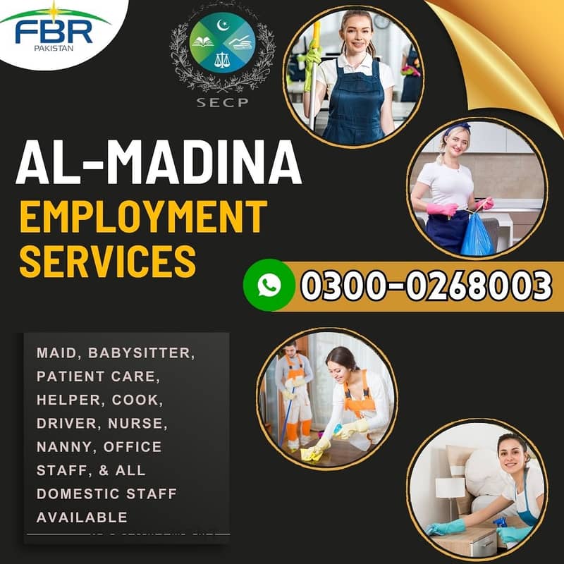 Maids House Maids Cook Nanny Chef Nurse Baby Sitter Maid Available etc 0