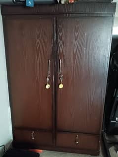 Solid wood wardrobe, slightly used at home
