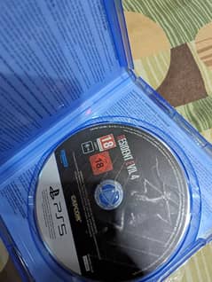 Resident Evil 4 PS5 disk