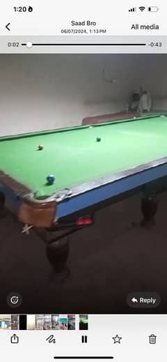 2 snooker table full size