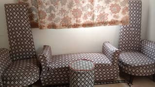 2 long sofa and one saithi