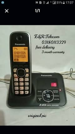 ORIGINAL Panasonic cordless phone answering system Free delivery