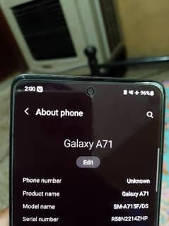 Samsung A71 8/128 PTA approve