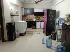 Flat 2nd floor 2 bed d d with 3 washroom tile flooring block 13-b gulshan-e-iqbal near mangal bazar