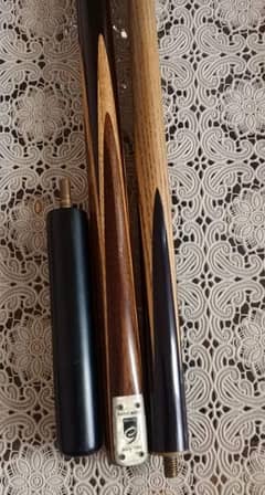 3 piece hand made snooker stick with complete box for sale