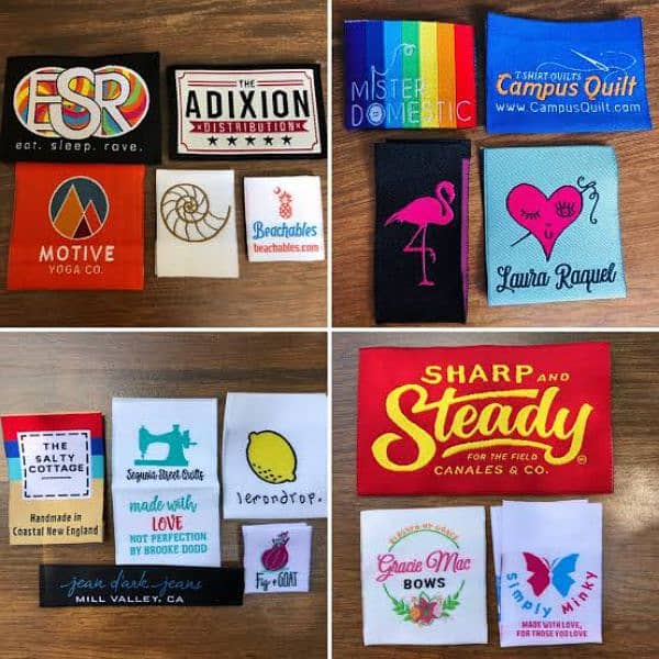 woven labels hang tags paper bags stickers 0