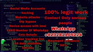hackings services work paid Instagram, WhatsApp, Facebook & more