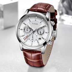 Branded LIGE Premium Quartz Watch with Chronograph