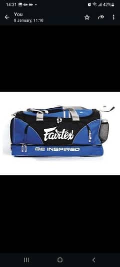 Fairtex sport bag duffel bag gym bag accessories bag boxing kit bag