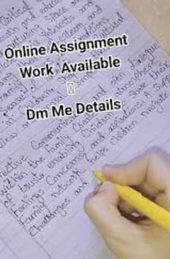 assignment,typing work availble