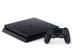 PS4 slim with my ID + 2 controller + 40 games life time free