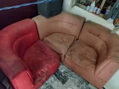 Single Sofa Set 3X For Sale
