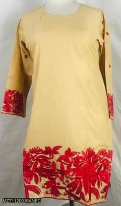 womens stitched Arabic Lawn Ambroidered shirt